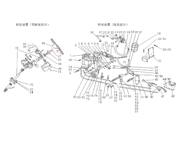 Sinotruk Howo A7 Steering Device